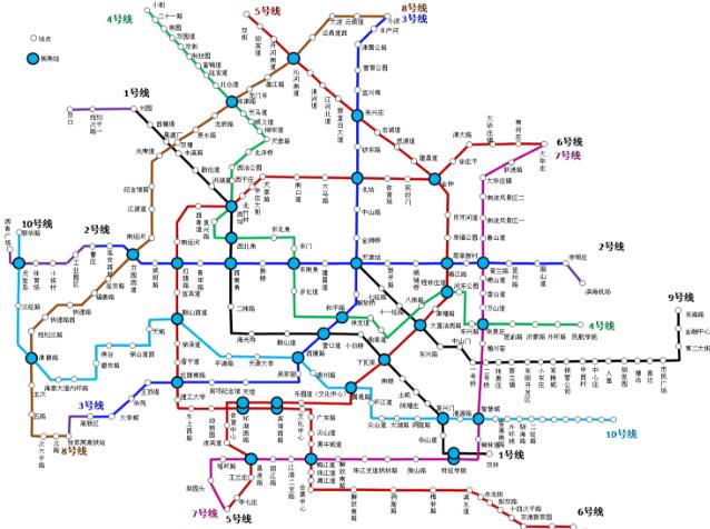 2021年天津地铁线路图高清版 天津地铁图2021最新版