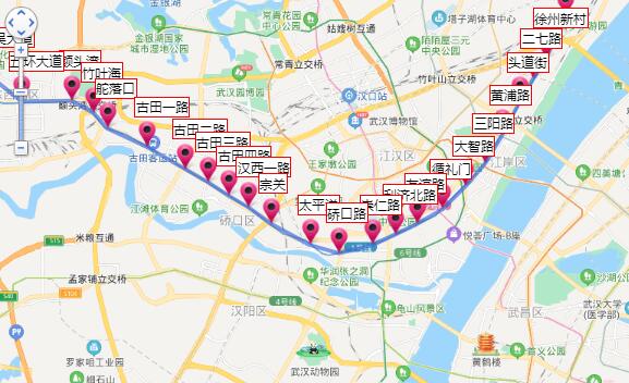 2021武汉地铁1号线路图 武汉地铁1号线站点图及运营时间